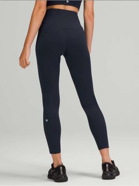 Lululemon Base Pace High-Rise Tight Legging 25” True Navy Nulux Leggings Size 10